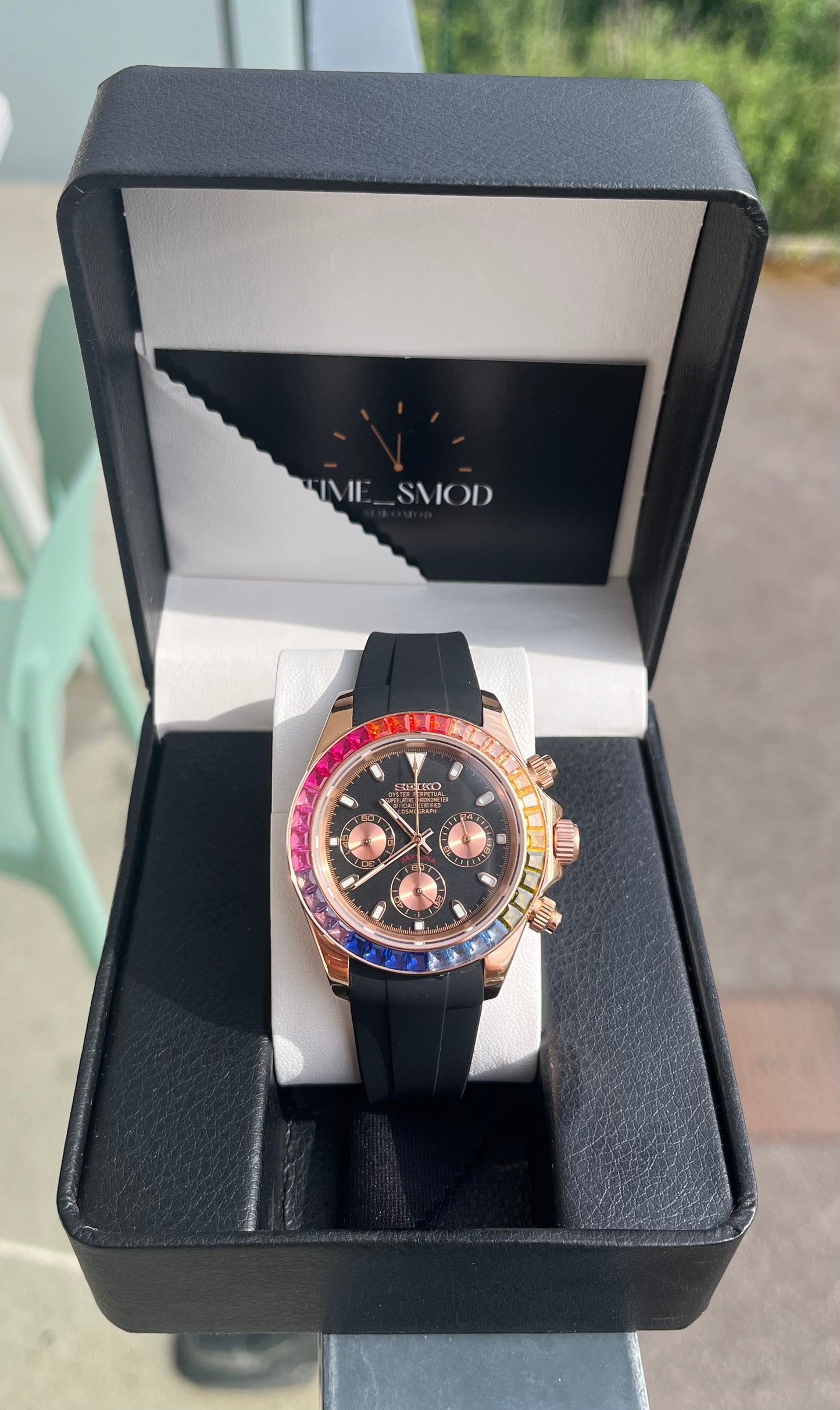 Daytona Rainbow Black Rubber