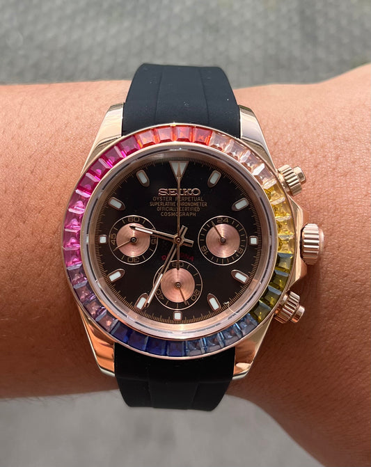 Daytona Rainbow Black Rubber